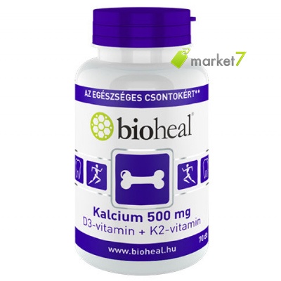BIOHEAL KALCIUM+D3-VITAMIN 500MG, 70 db