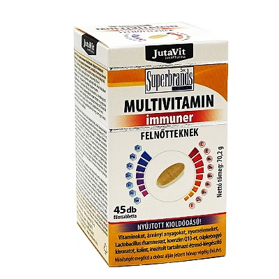 JUTAVIT MULTIVITAMIN IMMUNKOMPLEX TABLETTA FELNŐTT, 45 db