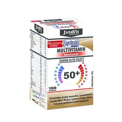 JUTAVIT MULTIVITAMIN 50+ SENIOR TABLETTA, 100 db