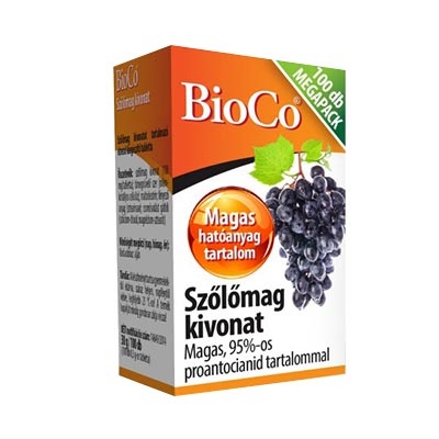 BIOCO SZŐLŐMAG TABLETTA MEGAPACK, 100 db