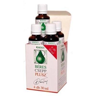 BÉRES CSEPP PLUSZ 4X30ML, 120 ml