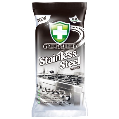 Green Shield rozsdamentes acél nedves tisztítókendő 50db
