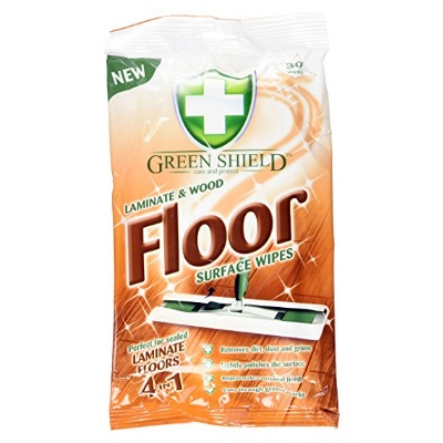 Green Shield Fa és Laminált padló felületre nedves tisztítókendő 30 db