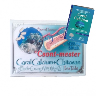 DR.CHEN CSONT-MESTER CORAL KALCIUM FORTE TABLETTA, 80 db