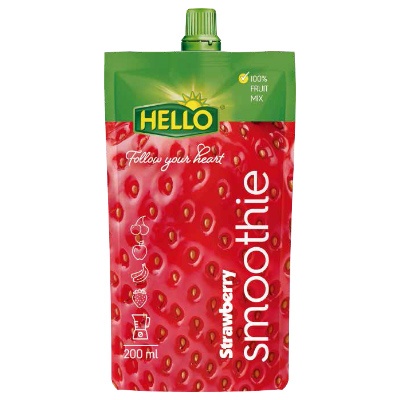 Hello smoothie eper gyümölcsturmix 200 ml