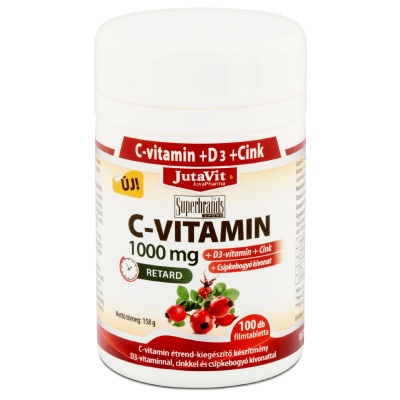 JUTAVIT C-VITAMIN 1000 MG+D3+CSIPKEBOGYÓ KIVONATTAL 45 DB