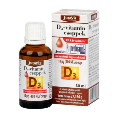 JUTAVIT D3-VITAMIN CSEPPEK 30 ML Gyerekeknek