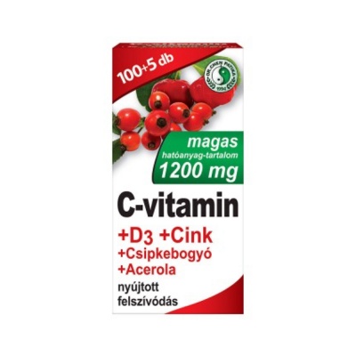 Dr. Chen C-vitamin 1200mg+d3+cink+acerola+csipkebogyó tabletta 105 db