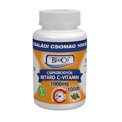 BIOCO CSIPKEBOGYÓS RETARD C-VITAMIN 1000MG, 100 db