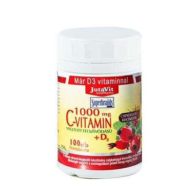 JUTAVIT C-VITAMIN 1000 MG+D3+CINK 100 DB