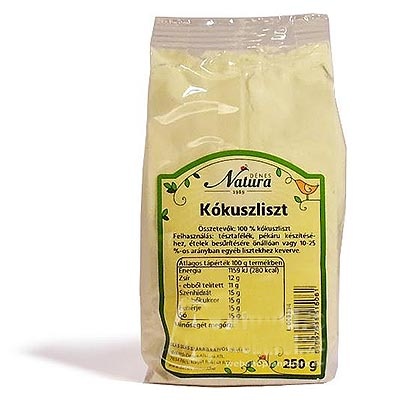 NATURA KÓKUSZLISZT, 250 g