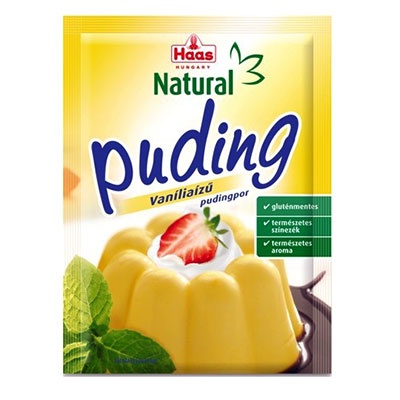 HAAS NATURAL PUDINGPOR VANÍLIA, 40 g