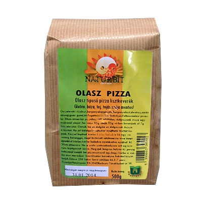 NATURBIT GLUTÉNMENTES OLASZ PIZZA LISZTKEVERÉK, 500 g 