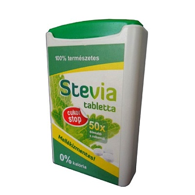 CUKOR STOP STEVIA TABLETTA 50X ÉDESEBB, 100 db