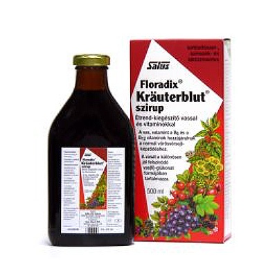 SALUS FLORADIX KRAUTERBLUT SZIRUP, 500 ml