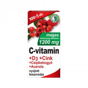 Dr. Chen C-vitamin 1200mg+d3+cink+acerola+csipkebogyó tabletta 105 db